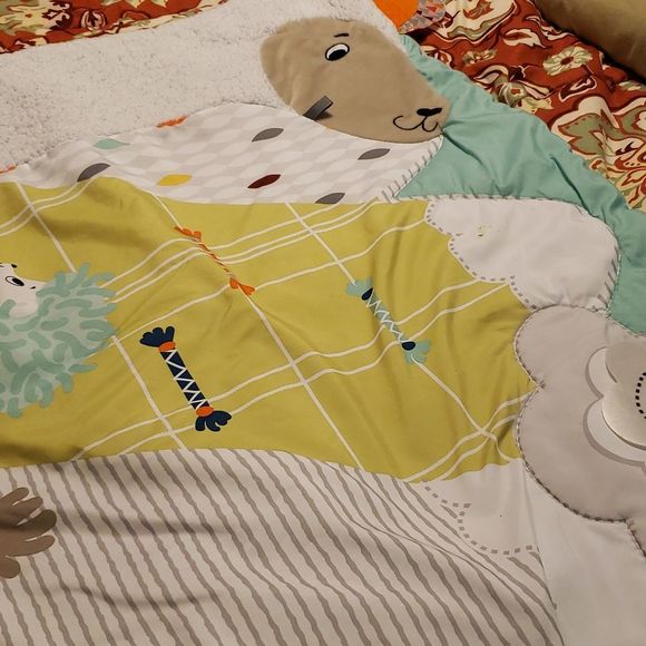 Host pick 2/25/25 Baby play mat ,bib,and cloth shoes - Picture 4 of 9